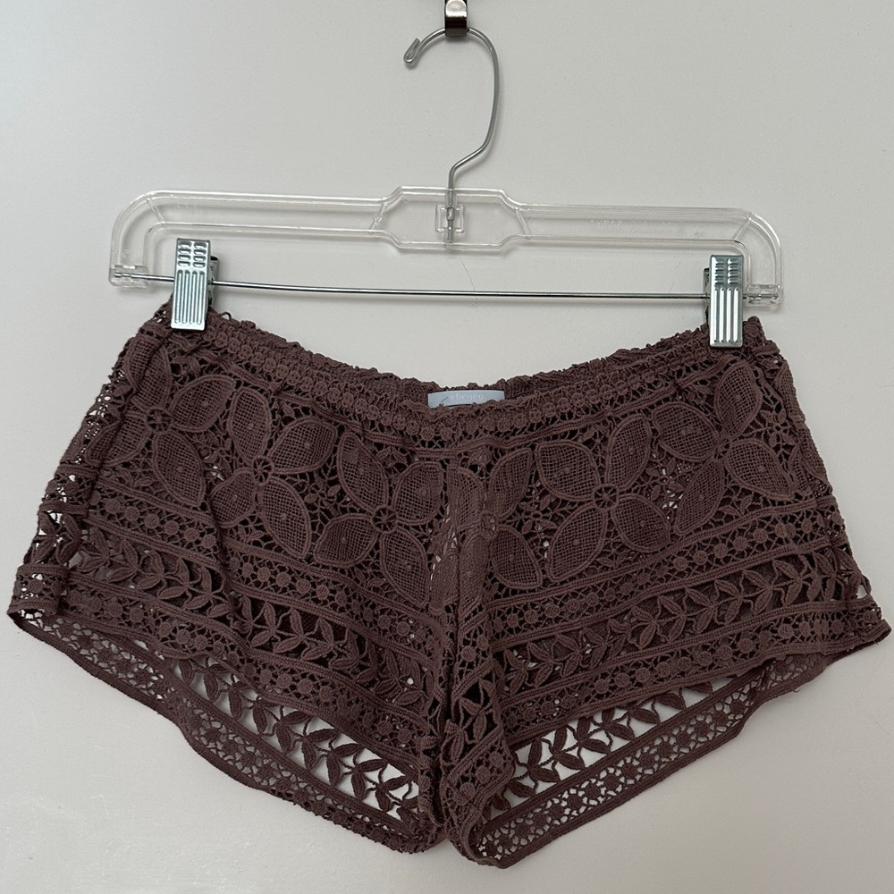 Eberjay Lace Crochet Swimsuit Shorts Cover-Up S/M